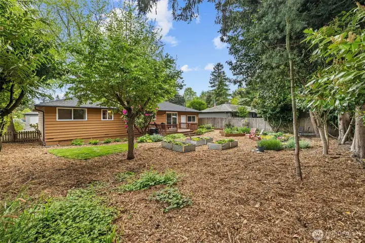 Room to work, garden, and play!