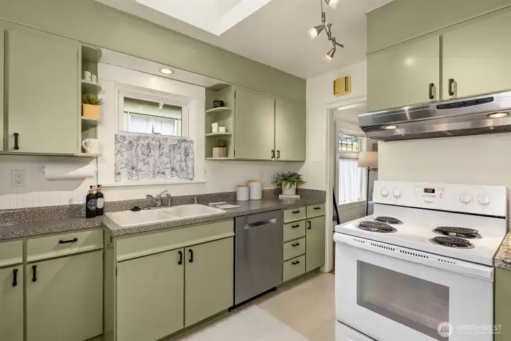 Refreshed kitchen.
