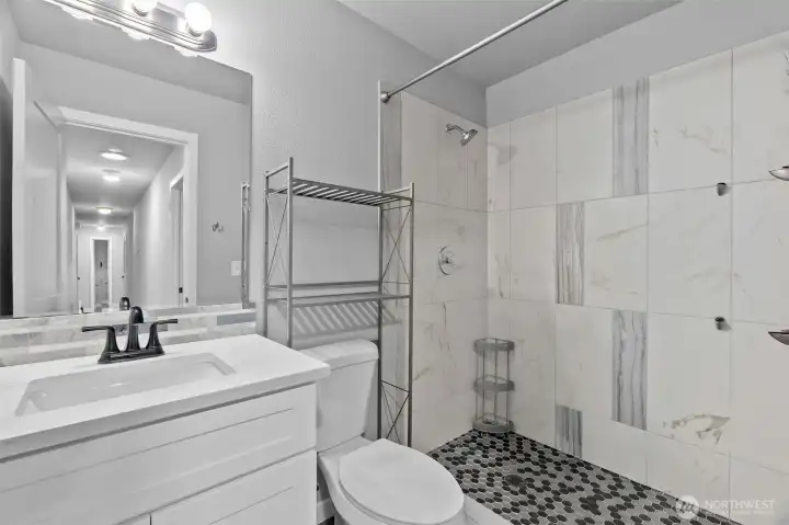 hall 3/4 bath