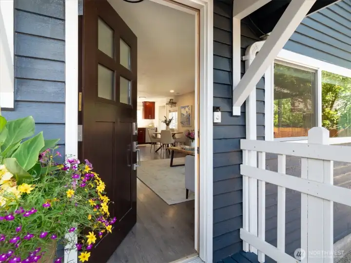 As you step inside, you will feel the climate control temperature right away from the newer furnace and a/c units the seller took care of for you.