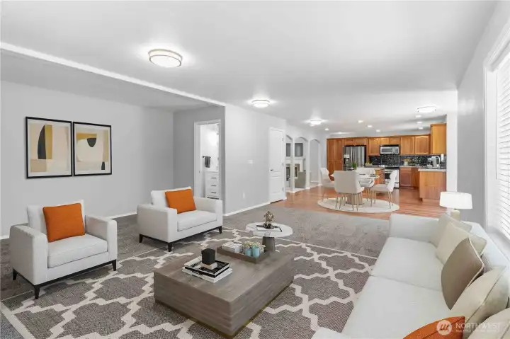 Family room (Virtually staged) Family room (Virtually staged)