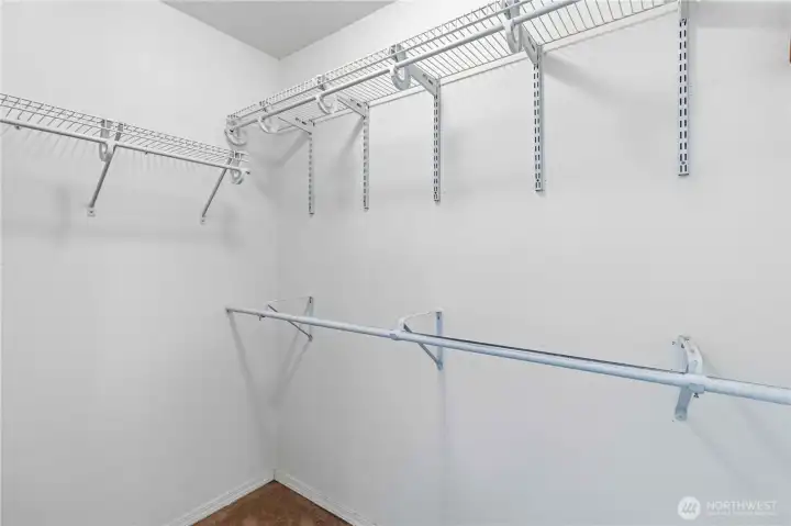 Primary closet Primary closet