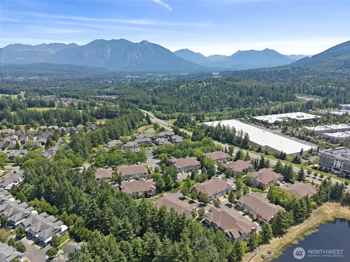 The Falls community & the Cascade Mountains The Falls community & the Cascade Mountains