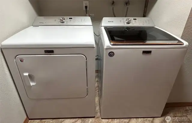 Included washer and dryer