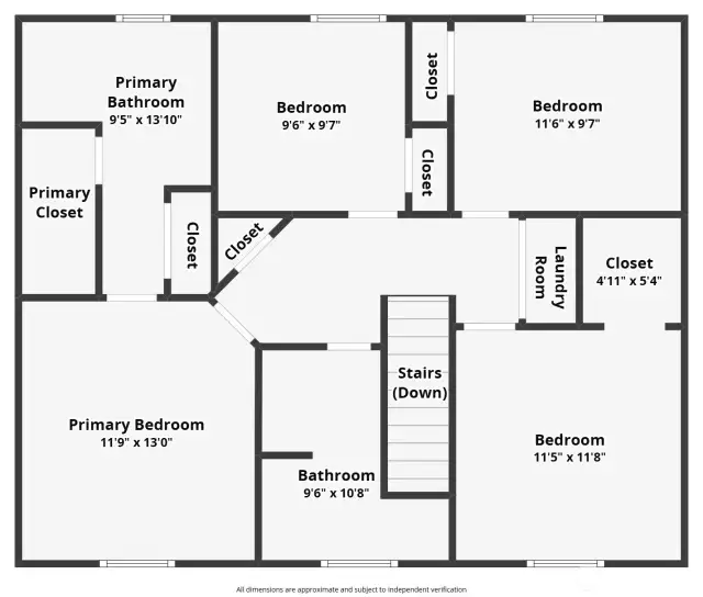 Upper level floorplan