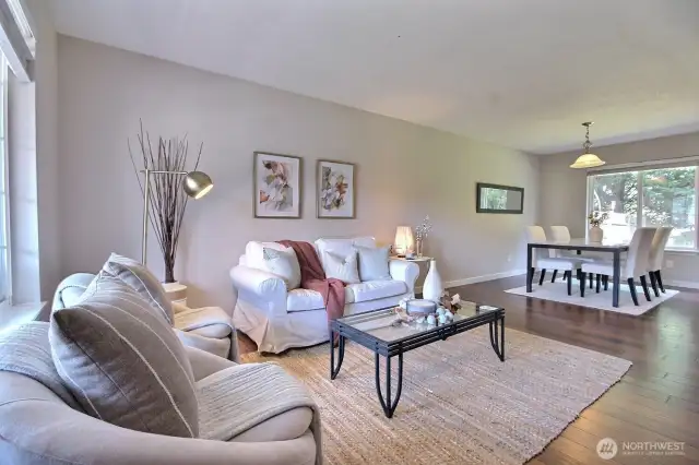 Light filled, open main level with formal living & dining area.