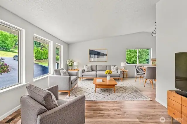 Upstairs: main living room