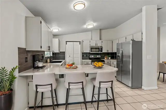 Upstairs: kitchen