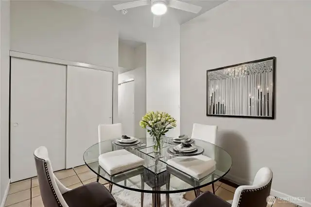 Upstairs: dining room