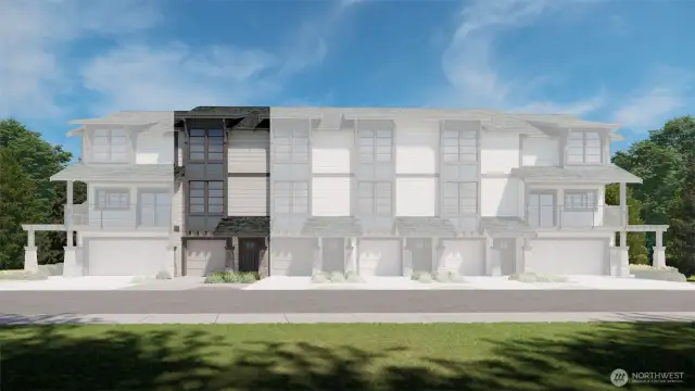 Exterior Rendering- For marketing purposes only. Colors and features may vary.