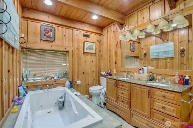Primary bath includes walkin shower