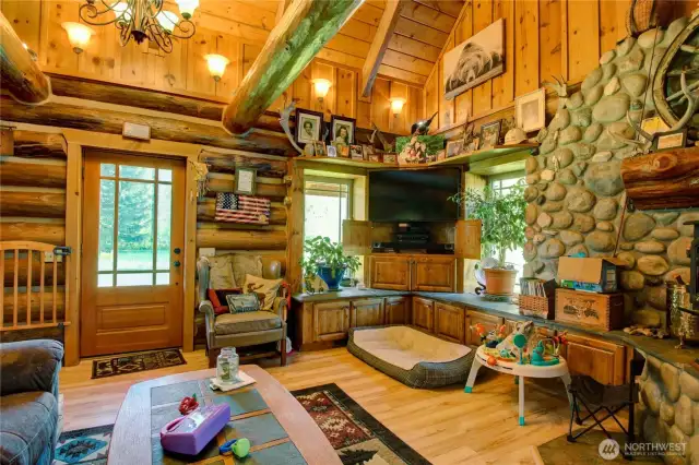 Main entry into living room