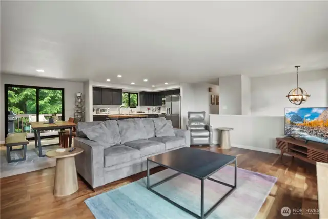 Generous great room feel