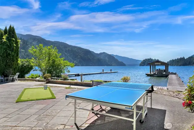 Spacious backyard with room for games!