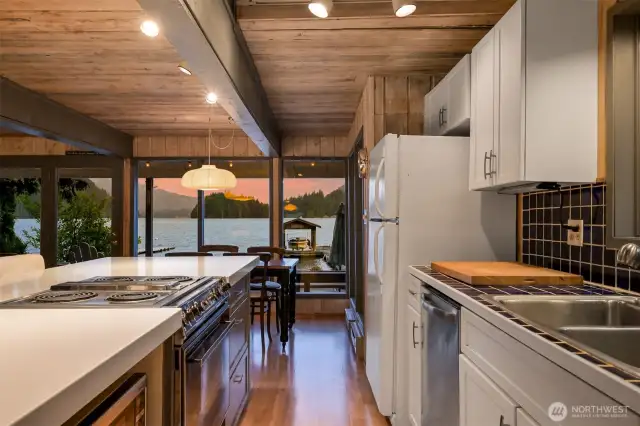Watch the sunset from any room in the house
