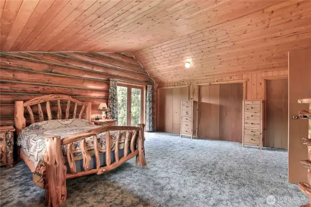 Very large room. Tons of lighted closet space and 2nd laundry area.
