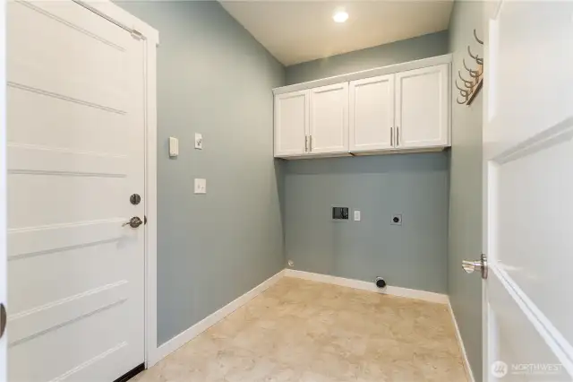 Utility room off of the garage