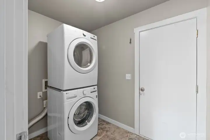 Laundry Downstairs off Garage