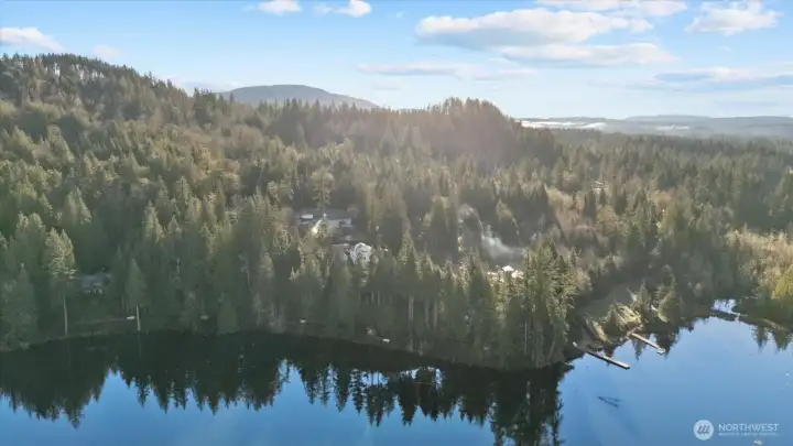 Swartz Lake has a few lakefront homes. It is primarily known for fishing rainbow and cutthroat trout, located near the South Fork Stillaguamish River, it is a shallow, quiet spot. Trailhead access