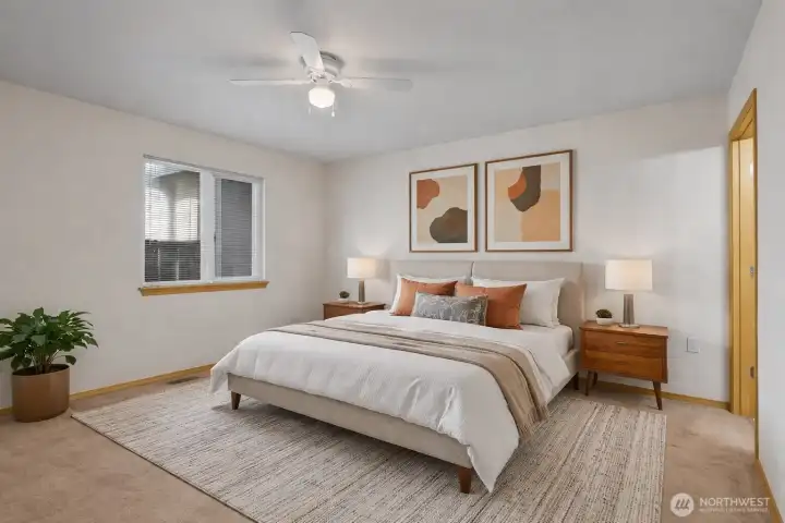 Virtual primary bedroom