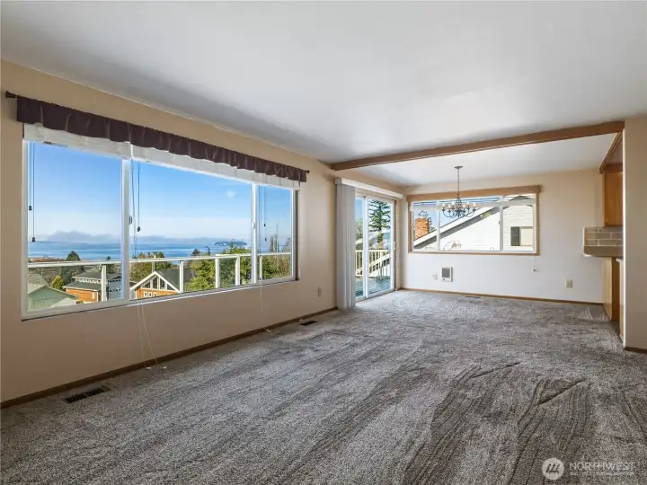 Living room with view