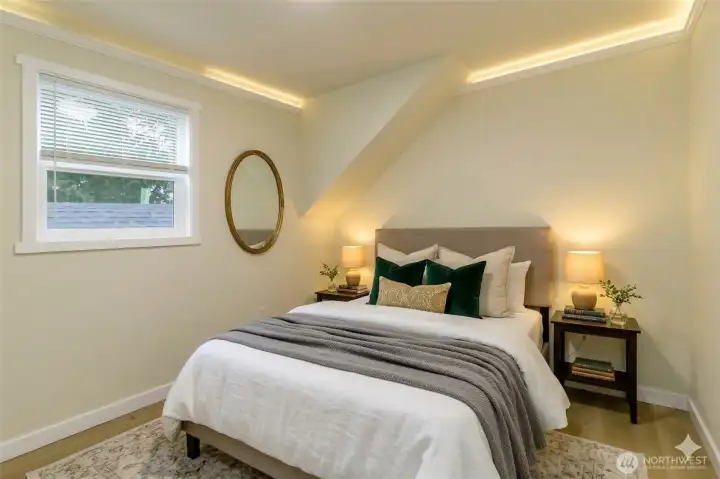 Upstairs bedroom - virtually staged