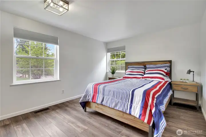 Each room is quite large with large closets