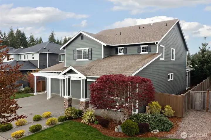 All gutters inspected (2026) Front gutters were replaced. Freshly stained fence and mature front landscaping.