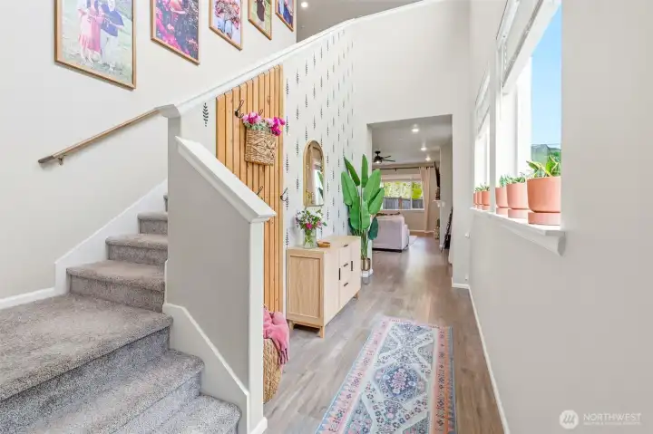 Notice the custom touches that welcome you to this warm home