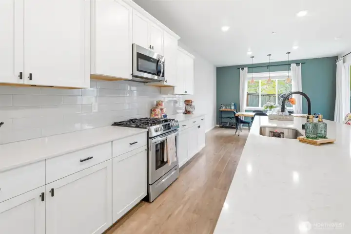 Elegant and beautifully maintained chef's kitchen
