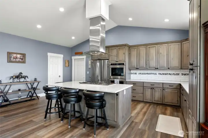 Kitchen with seating