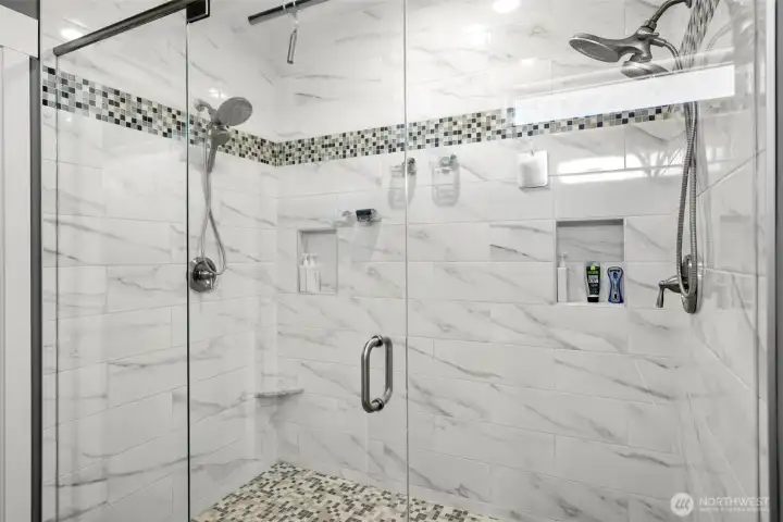 Primary tile shower