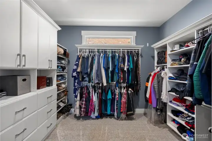 Primary walk in closet