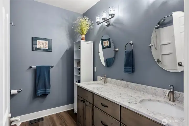 2nd Bathroom with double vanity