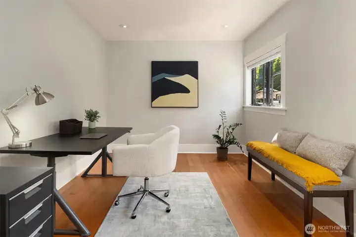An expansive executive office, easily converted into a grand third bedroom. An expansive executive office, easily converted into a grand third bedroom.