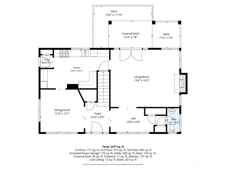 Main level floor plan. Main level floor plan.