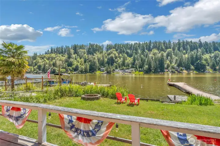 Sitting on the deck