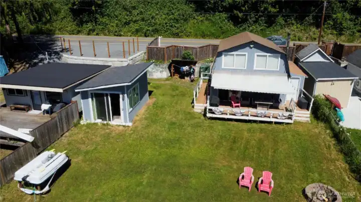 Deck and bunkhouse