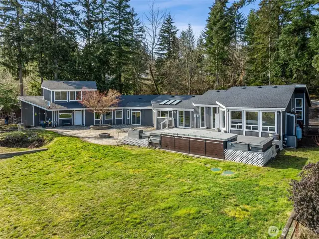 Sprawling home on over an acre.