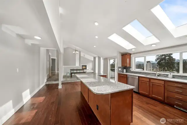 Inviting floor plan through main living areas.