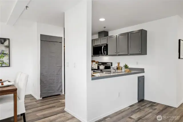 Perfect space to customize with a breakfast bar