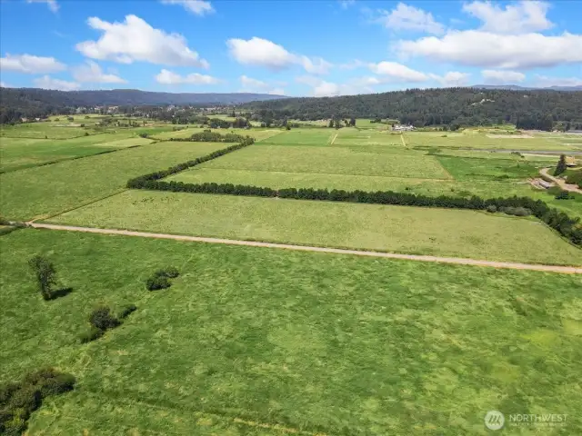 Ariel View Looking North of Home and Land.