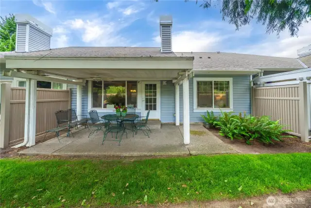 Enjoy privacy and refreshing breezes from your shaded outdoor space.