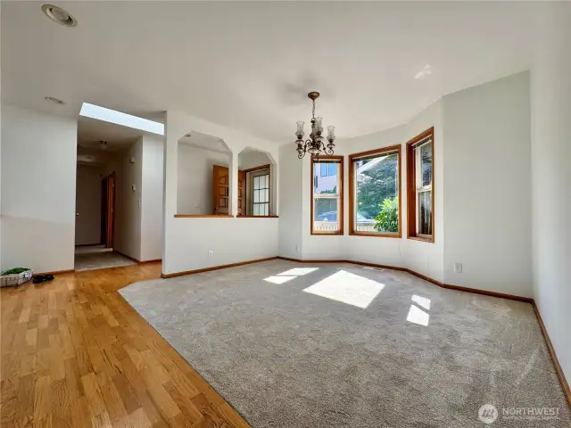 Hardwoods and new carpet