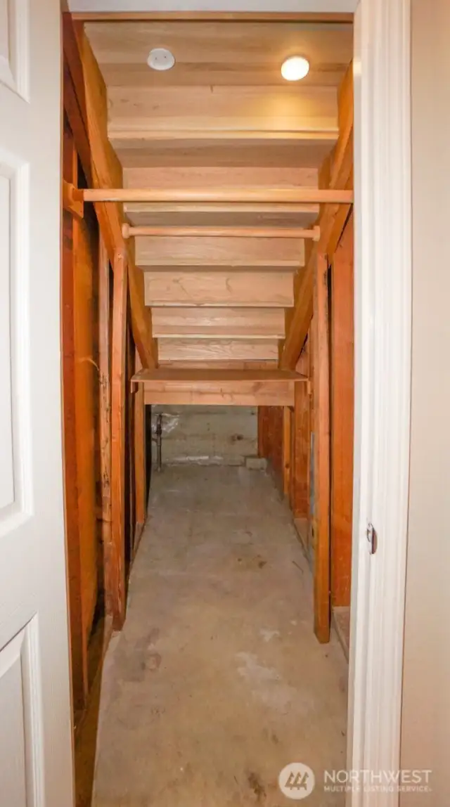 Plenty of Storage Under Staircase
