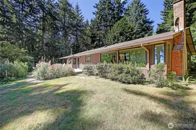 Vantage from the backyard space.  The home has been thoughtfully designed with abundant double pane picture windows to enjoy the incredible views from up here.