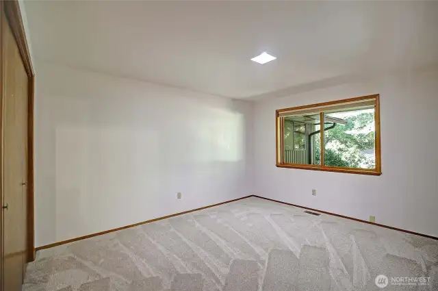 The 2nd of two hall bedrooms.  So fresh and ready to move in and get comfortable!