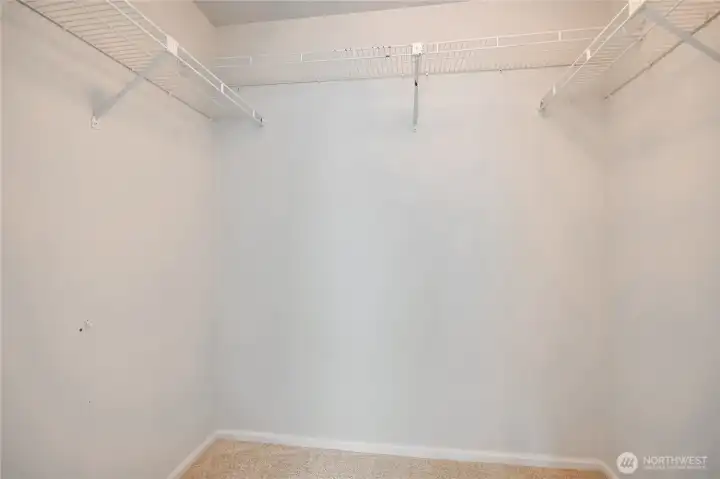 Walk in closet in primary
