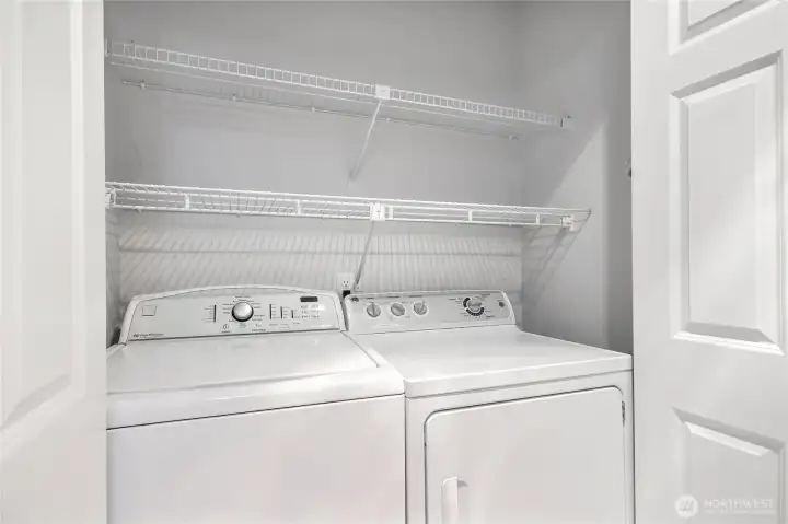 Washer and dryer closet