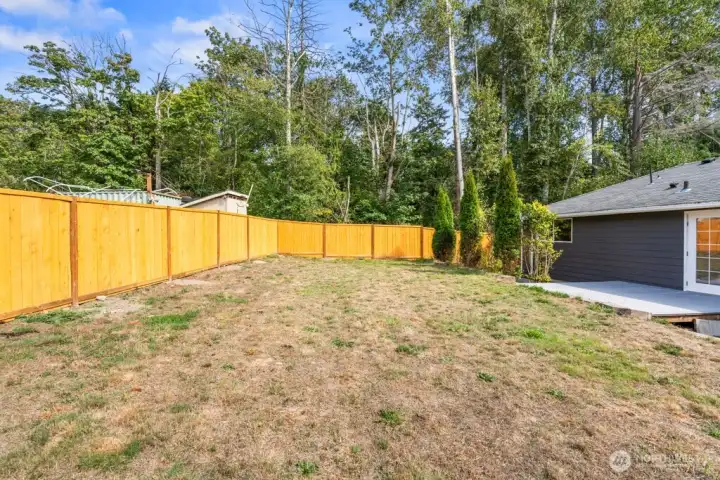 Deck and yard is perfect for BBQs and entertaining